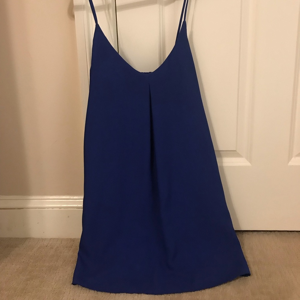 Cobalt blue shift dress